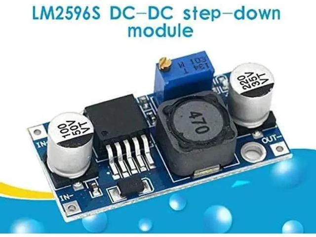 Alt view image 2 of 5 - 1 Pack LM2596S DC-DC Step Down Buck Converter Module, 3A Adjustable Voltage Regulator Input 3.2-35V Output 1.25-35V DIY Power Supply Board