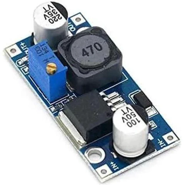 Alt view image 4 of 5 - 1 Pack LM2596S DC-DC Step Down Buck Converter Module, 3A Adjustable Voltage Regulator Input 3.2-35V Output 1.25-35V DIY Power Supply Board