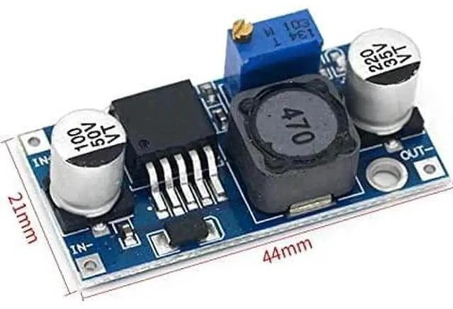 Alt view image 3 of 5 - 1 Pack LM2596S DC-DC Step Down Buck Converter Module, 3A Adjustable Voltage Regulator Input 3.2-35V Output 1.25-35V DIY Power Supply Board