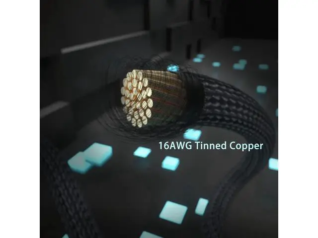 Alt view image 6 of 7 - PCIe 5.0 12VHPWR 16Pin(12+4) to 3×8Pin Sleeved GPU Extension Cable, 16AWG for RTX 3090Ti, RTX 4080, RTX 4090