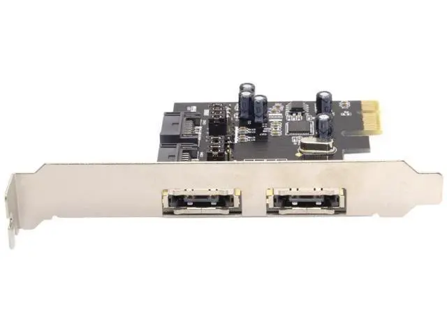 Alt view image 5 of 7 - PCI-E to 4-Port SATA 3.0 & eSATA Expansion Card, PCIe SATA3 6Gbps Hard Drive Adapter Card