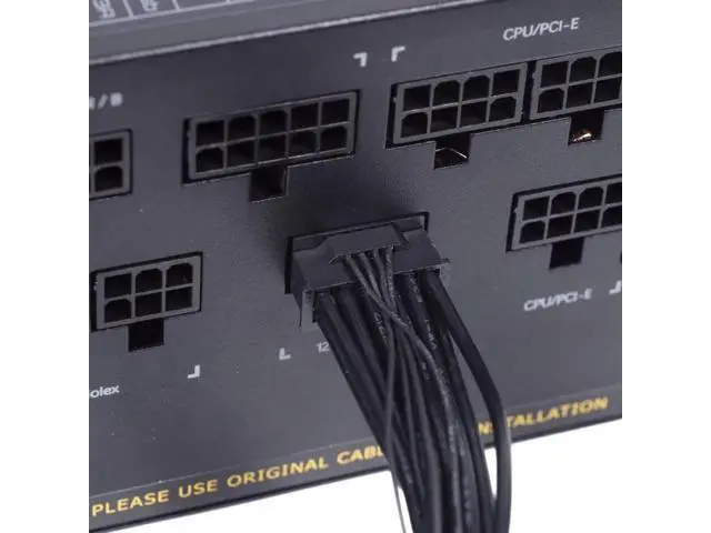 Alt view image 5 of 7 - ATX 3.0 PCIe 5.0 12VHPWR 16Pin to 16Pin Modular PSU Cable, 12+4Pin GPU Power Cord for RTX 3080 3090 Ti