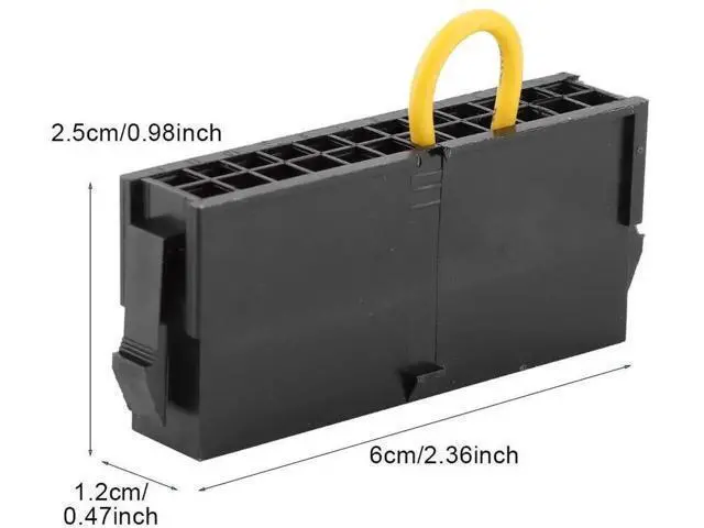 Alt view image 4 of 7 - 24-Pin ATX Power Supply Jumper Bridge, 20+4 Pin PSU Starter Tool for Mining Rigs