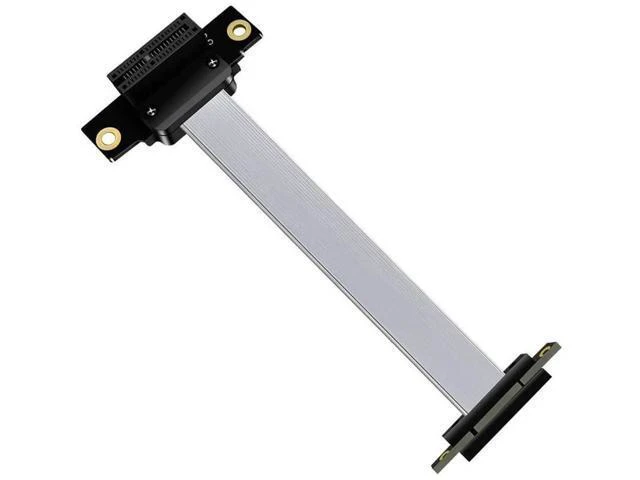 Alt view image 6 of 6 - 10cm PCIe 1X Foldable Extension Cable, Silver-Plated Shielded Design, Full-Speed Lossless Stable Signal Transmission