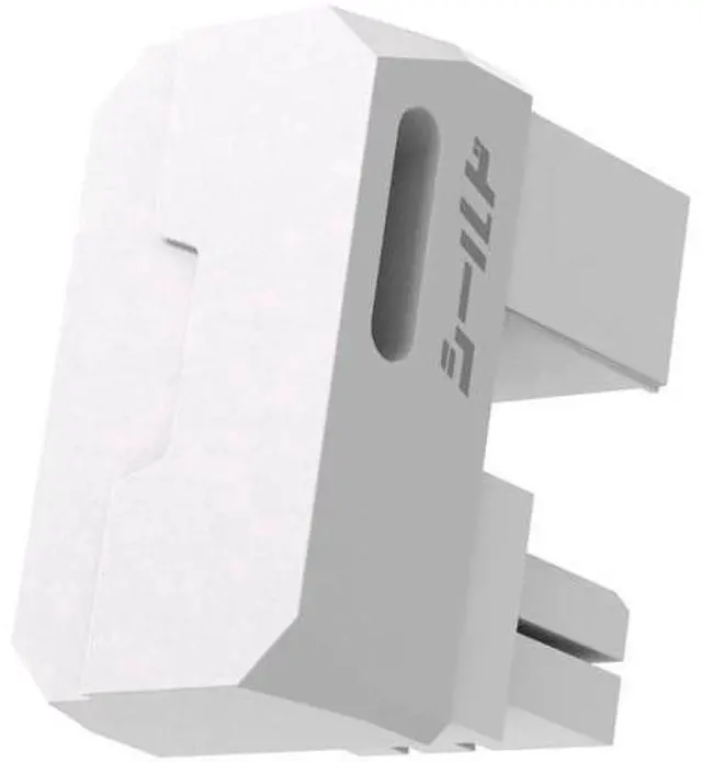 Main image of 1 Pack White Shield Series Aluminum 180° U-Turn 8-Pin PCIe GPU Angled Power Adapter for Standard Graphics Cards