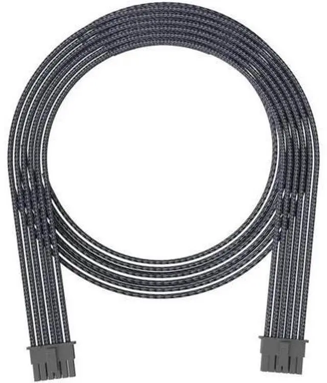 Main image of Black Sleeved PCIe 5.0 12VHPWR 16Pin(12+4) Male to Male Modular PSU Cable, 16AWG High Current GPU Power Cord for RTX 3090Ti, RTX 4080, RTX 4090