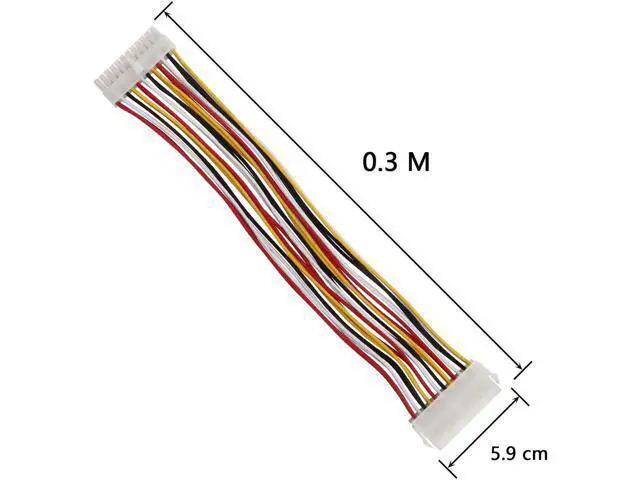 Alt view image 3 of 5 - 30cm 18AWG ATX 24Pin Male to Female Motherboard Power Extension Cable, PC PSU 24-Pin Mainboard Extender Cord