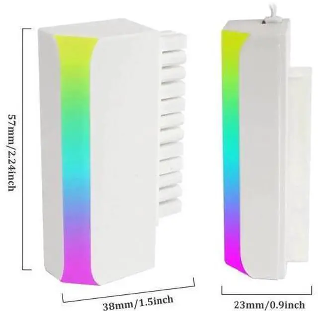 Alt view image 5 of 7 - White 90° Angled ATX 24Pin Motherboard Power Adapter with Integrated 5V 3Pin ARGB Female to Male Extension Port