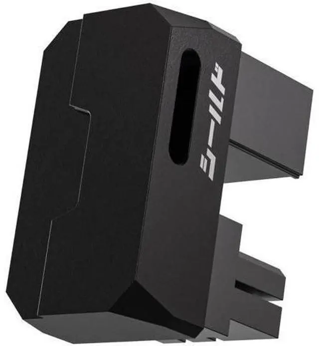 Main image of 1 Pack Black Shield Series Aluminum 180° U-Turn 8-Pin PCIe GPU Angled Power Adapter for Standard Graphics Cards