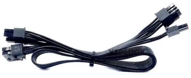 Alt view image 6 of 6 - 60+20cm 18AWG Modular GPU Power Cable, PSU Single 8Pin to Dual PCIe 8Pin(6+2) VGA Cord Compatible with Cooler Master V850/V1000/V1300 Platinum Series PSU