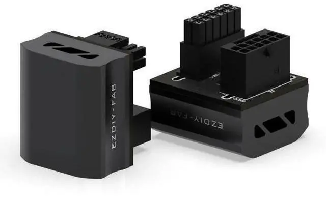 Main image of STD Type 180° 12VHPWR Angled Power Adapter, Max 600W, Black, 1 Pack, Compatible with RTX 4090, 4080, 4070Ti Graphics Cards