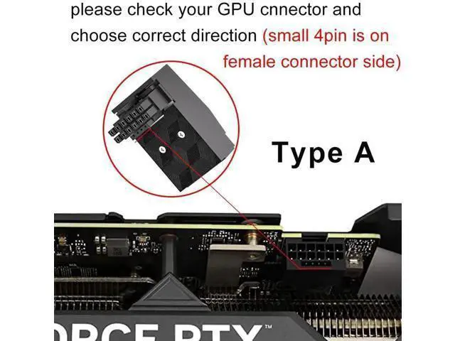Alt view image 2 of 6 - 12VHPWR 90 Degree Right Angle Adapter, PCIe 5.0 16Pin (12+4Pin) 600W GPU Power Connector, Type A for RTX 3090Ti 4070Ti 4080 4090 Graphics Cards