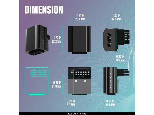 Alt view image 2 of 7 - 90 Degree RVS-Type 12VHPWR 12+4Pin GPU Power Adapter, Max 600W Output, Black, 1 Pack, Compatible with RTX 4090, 4080, 4070Ti Graphics Cards