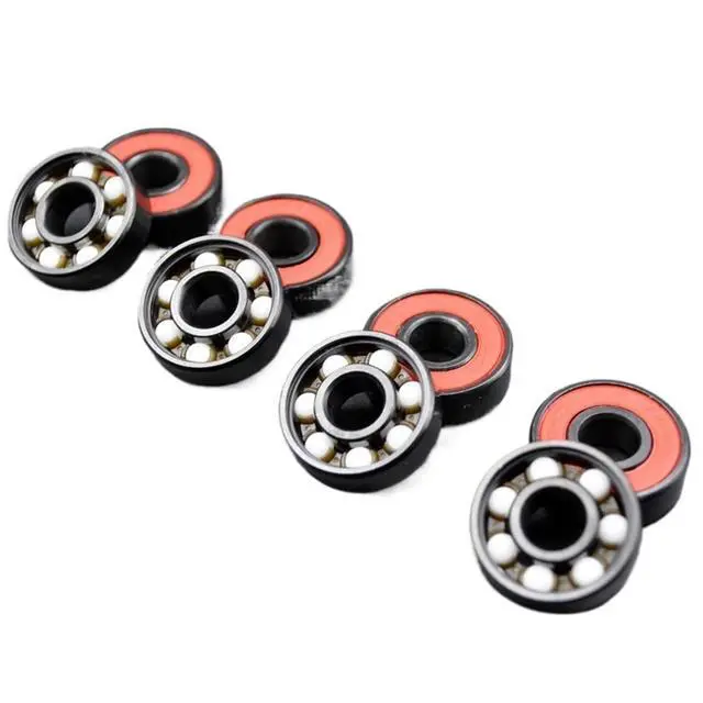 Alt view image 5 of 6 - 8pcs/4pcs 608RS Ball Bearing 8 * 22 * 7 8x22x7MM Hybrid Ceramic Ball Bearing Bearing Steel ABEC-11(4Pcs)