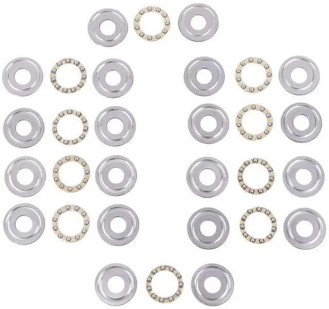 Alt view image 2 of 4 - 1pcs 10Sets Thrust Ball Bearing F8-22M 7 F8 22m Inner Diameter 8mm Plane Planar Miniature Axial Ball Bearings