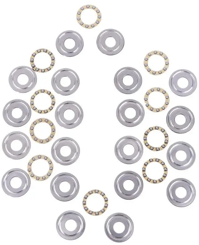 Alt view image 3 of 4 - 1pcs 10Sets Thrust Ball Bearing F8-22M 7 F8 22m Inner Diameter 8mm Plane Planar Miniature Axial Ball Bearings