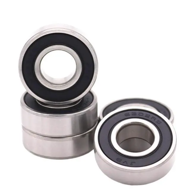 Alt view image 2 of 5 - 10pcs 6202-2RS Two Side Rubber Seal Ball Bearing 15x35x11 6202 2RS 6202RS