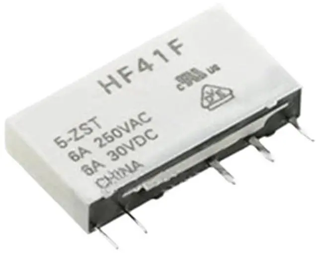 Main image of 1PCS Relay HF41F-5-ZS 5V HF41F-12-ZS 12V HF41F-24-ZS 24V HF41F-24-HS(555) 5VAC 5Pin Power Relay HF41F 41F-1Z-C2-1(HF41F-24-ZST 5Pin)