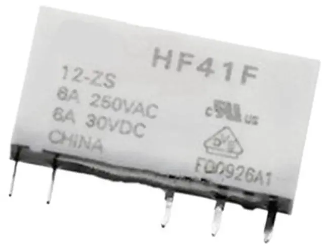 Main image of 1PCS Relay HF41F-5-ZS 5V HF41F-12-ZS 12V HF41F-24-ZS 24V HF41F-24-HS(555) 5VAC 5Pin Power Relay HF41F 41F-1Z-C2-1(HF41F-12-ZS 5Pin)