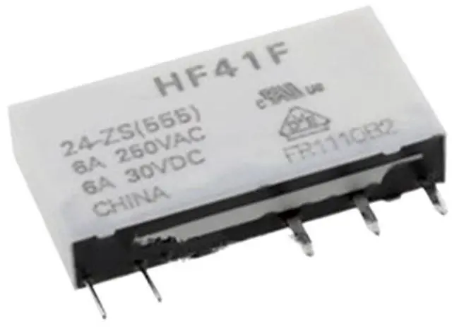Main image of 1PCS Relay HF41F-5-ZS 5V HF41F-12-ZS 12V HF41F-24-ZS 24V HF41F-24-HS(555) 5VAC 5Pin Power Relay HF41F 41F-1Z-C2-1(HF41F-24-ZS 5Pin)