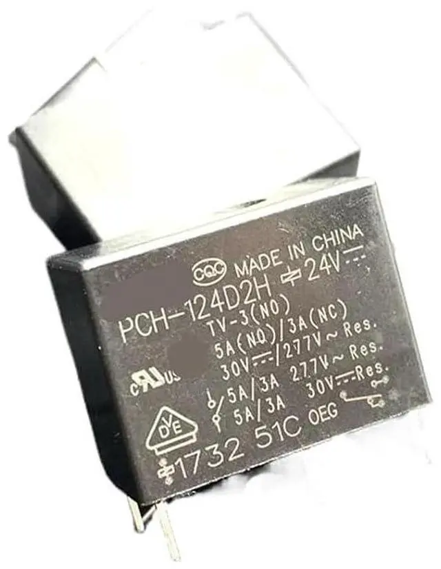 Main image of 1pcs PCH-124D2H 24VDC Electromagnetic Relay 5A5 Pin One Open One Close PCH-12D2H(PCH-112D2H 12VDC)