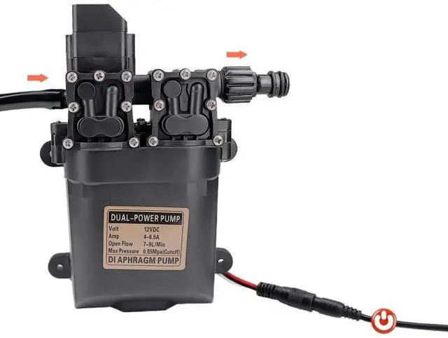 Main image of Self-priming Boosting Diaphragm Pump DC-12V for Home Car Washing Garden Irrigation System Dual Core Water Pump with Automatic
