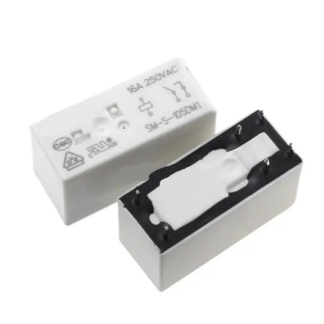 Alt view image 4 of 4 - 1Pcs Relay SM S 105DM1 SM-S-112DM1 SM-S- 124DM1 16A 250VAC 6Pin DC5V 12V 24VDC SM-S 105DM1 112DM1 124DM1(SM-S-124DM1)