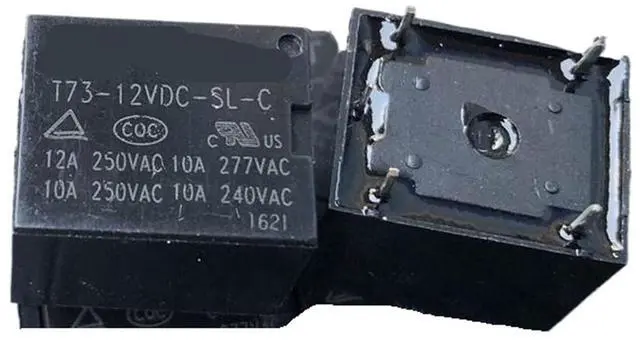 Main image of 1pcs T73-12VDC-SL-C (T73-1C-12V-12A) Relay 5pins