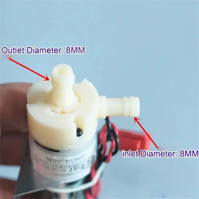 Alt view image 4 of 6 - Mini 370 Self Suction Pump 7.4V 12V Self-priming Water Pump Diaphragm Pump Large Flow 1L/m for Water Dispenser Suction