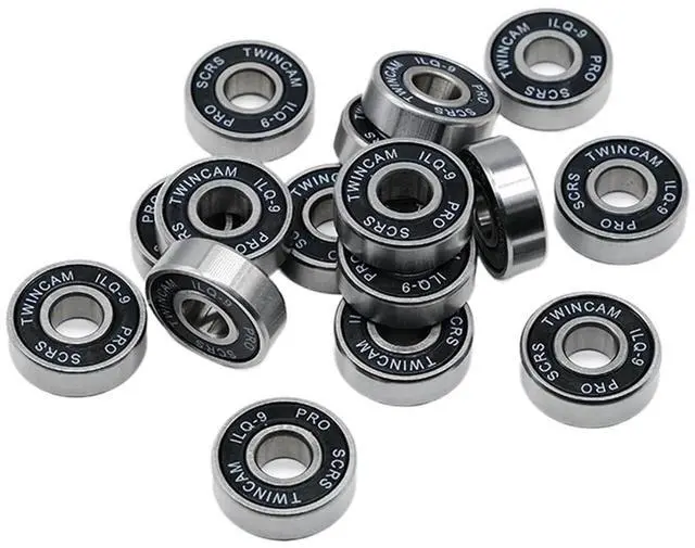 Alt view image 3 of 4 - 8Pcs Roller Skate Wheel Bearings Deep Groove 608RS ABEC-9 Miniature Ball Bearings Chrome Steel Bearing for Skateboard