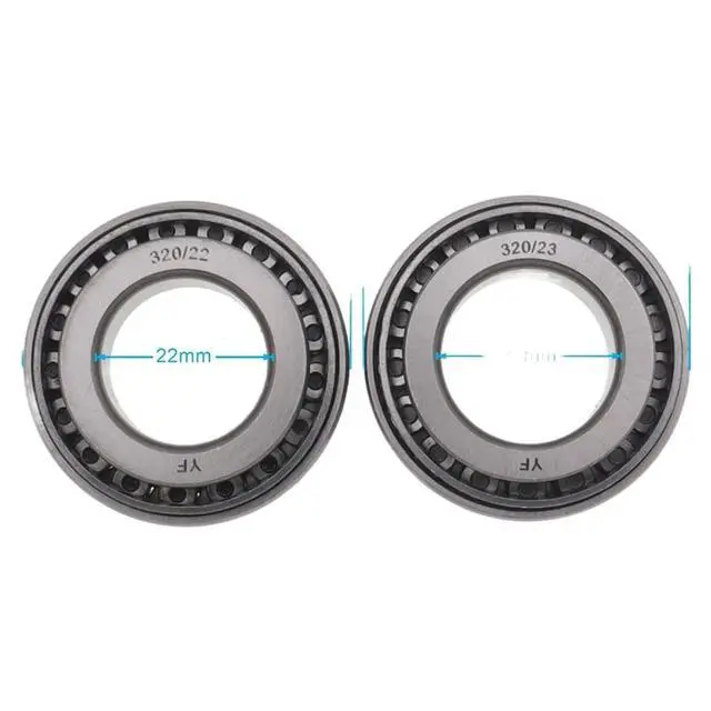 Alt view image 2 of 4 - 1pcs 44 * 22mm 44 * 23mm Pressure Bearing 320/22 320/23 Head Stem Taper Roller Steering Bearings