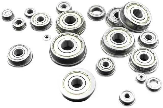 Alt view image 2 of 4 - 10pcs Flanged Bearings 2mm 3mm 4mm 5mm 6mm 7mm 8mm 9mm Bore MF115 MF52 F608 MF105 MF106 F695 F688 ZZ Ball Bearing(6x19x6mm)