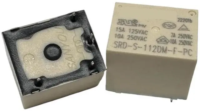 Main image of 1pcs SRD-S-112DM/105DM/109DM/124DM/112DM-F/112DM2-L/112DM-F-C1/124DM-F-P/105DM-F-C1/112DM-F-PC/124DM-F-C1 (T73A) Relay 4pins(SRD-S-112DM-F-PC 12V)