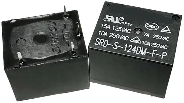 Main image of 1pcs SRD-S-112DM/105DM/109DM/124DM/112DM-F/112DM2-L/112DM-F-C1/124DM-F-P/105DM-F-C1/112DM-F-PC/124DM-F-C1 (T73A) Relay 4pins(SRD-S-124DM-F-P 24V)