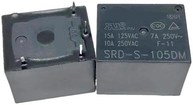 Alt view image 4 of 4 - 1pcs SRD-S-112DM/105DM/109DM/124DM/112DM-F/112DM2-L/112DM-F-C1/124DM-F-P/105DM-F-C1/112DM-F-PC/124DM-F-C1 (T73A) Relay 4pins(SRD-S-105DM 5V)