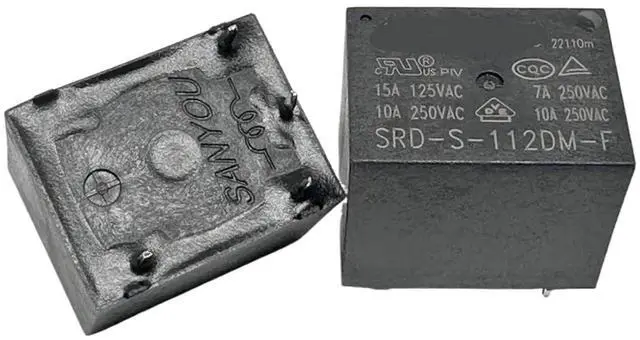 Main image of 1pcs SRD-S-112DM/105DM/109DM/124DM/112DM-F/112DM2-L/112DM-F-C1/124DM-F-P/105DM-F-C1/112DM-F-PC/124DM-F-C1 (T73A) Relay 4pins(SRD-S-112DM-F 12V)