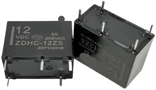 Main image of 1pcs ZDHC-12ZS (33F-1C-12V-5A) Relay 5 pins
