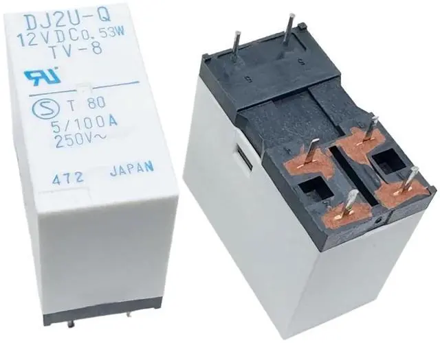 Main image of 1pcs DJ2U-Q 12VC 0.53W TV-8 Relay 6pins