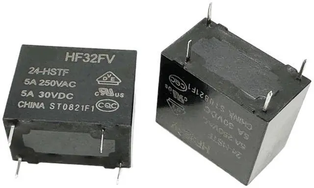 Main image of 1pcs HF32FV 24-HSTF (32F-1A-Coil:24V-10A) Relay 4pins