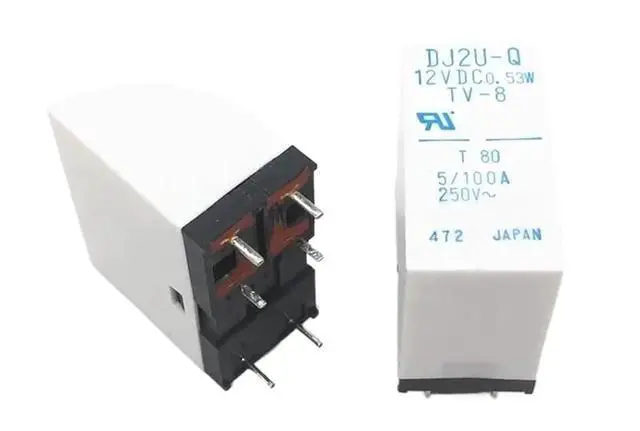 Alt view image 2 of 2 - 1pcs DJ2U-Q 12VC 0.53W TV-8 Relay 6pins