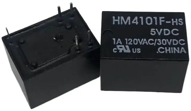 Main image of 1pcs HM4101F-HS(555) 3VDC ; HM4101F-HS 5VDC (4101-3V/5V) Relay 5pins(HM4101F-HS 5VDC)