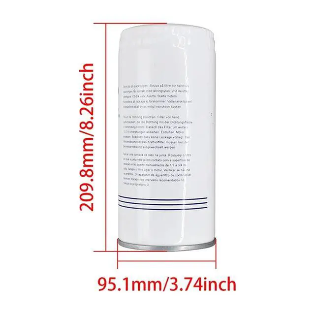 Alt view image 5 of 5 - Fuel Filter 8193841 Generator diesel filter Compatible With A25D EC330B L150E A30D EC360B L180E