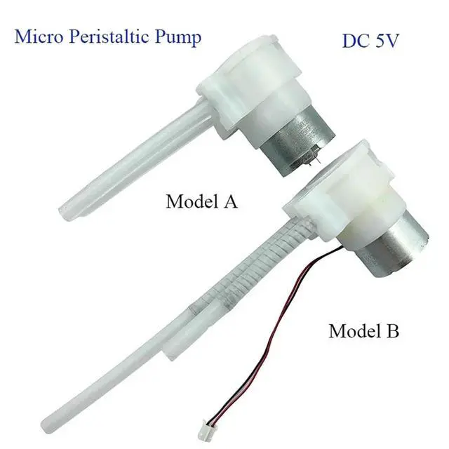 Alt view image 4 of 5 - Mini Peristaltic Pump 3V 5V Micro Self-priming Suction Liquid Dosing Ink Squeeze Sampling Pump(Model A)