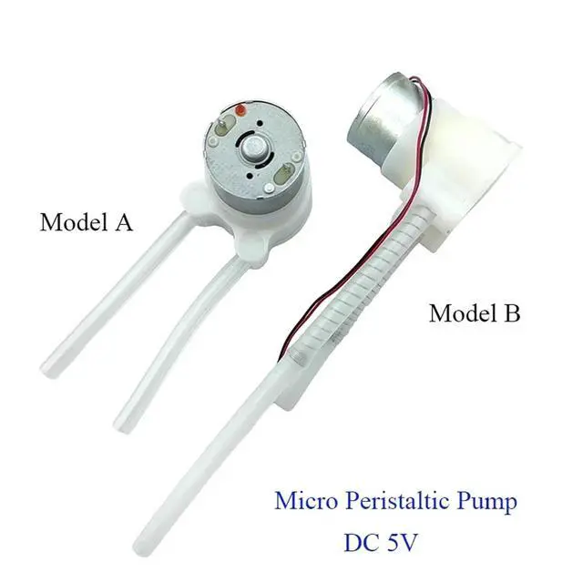 Alt view image 5 of 5 - Mini Peristaltic Pump 3V 5V Micro Self-priming Suction Liquid Dosing Ink Squeeze Sampling Pump(Model A)