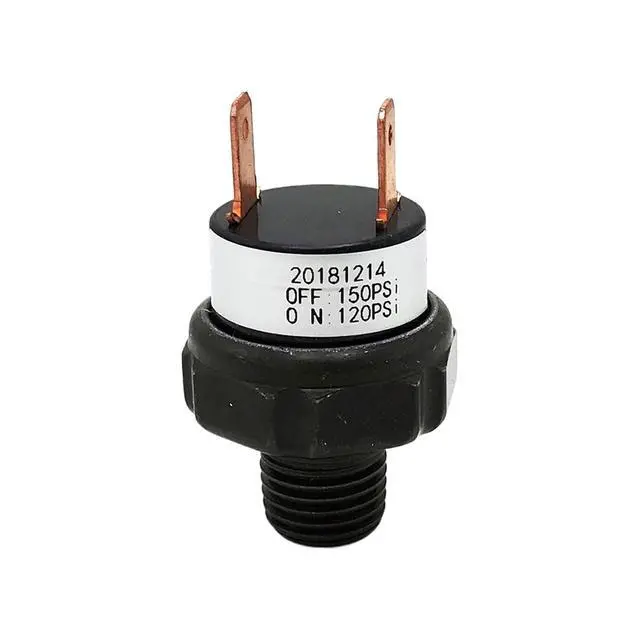 Alt view image 2 of 5 - 120-150 PSI NPT 1/4 Type Air Pressure Switch Pressure Sensor 12V(120-150 PSI)