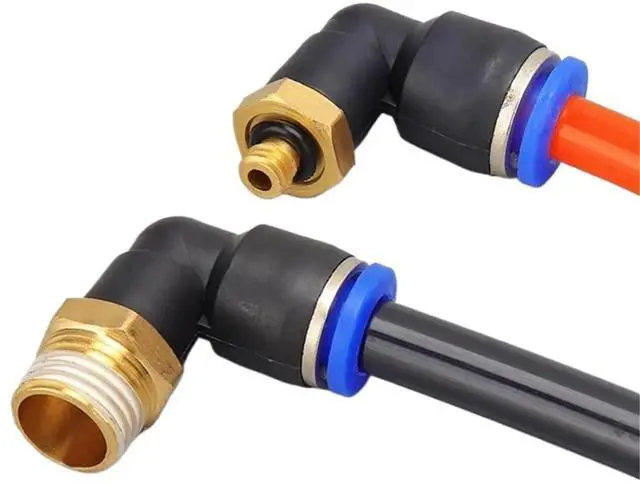 Alt view image 3 of 5 - 20/50/100PCS Push Connector 4/6/8/10/12mm Hose OD 1/8" 1/4" 3/8" 1/2" Pneumatic Joint 2 Way Air Parts Fitting Industrial(PL10-01,20 PCS)