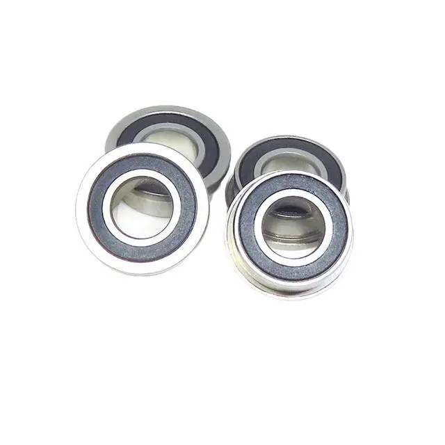 Alt view image 3 of 5 - 8Pcs F688 2RS Flange Ball Bearing 8x16x5 F688RS Flanged Ball Bearing 8 * 16 * 5 688RS Deep Groove Ball Bearing F688