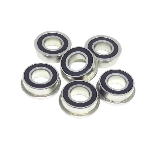 Alt view image 4 of 5 - 8Pcs F688 2RS Flange Ball Bearing 8x16x5 F688RS Flanged Ball Bearing 8 * 16 * 5 688RS Deep Groove Ball Bearing F688