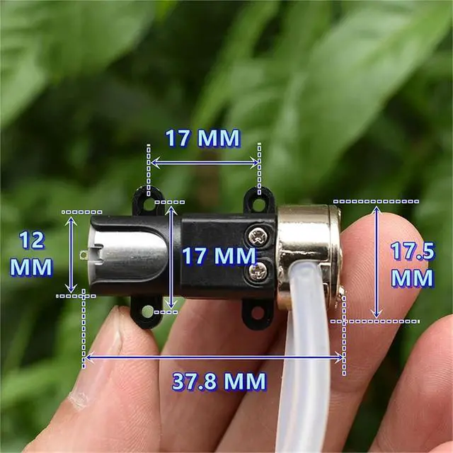 Alt view image 3 of 7 - 3V 3.7V Micro Peristaltic Pump Squeezing Dosing Pump Mini N20 Full Metal Gear Metering Pump Lab Analytic Drip Flow Control