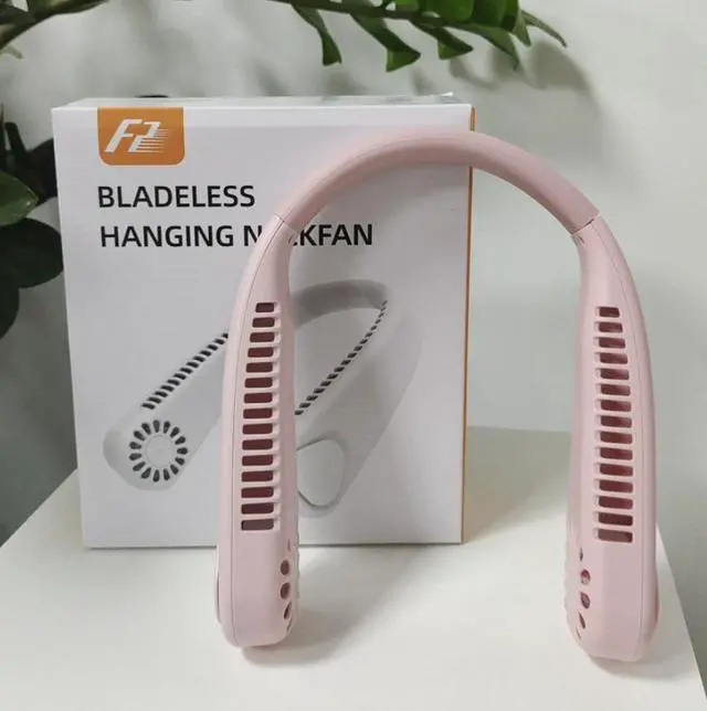 Main image of F2 neck-mounted fan, cooling fan, leafless fan, neck-mounted fan, portable neck-mounted fan, new neck-mounted fan